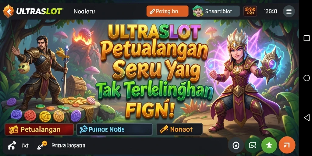 Tampilan antarmuka ULTRASLOT yang menarik dan fungsional.